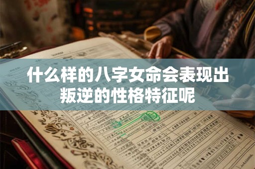 什么样的八字女命会表现出叛逆的性格特征呢