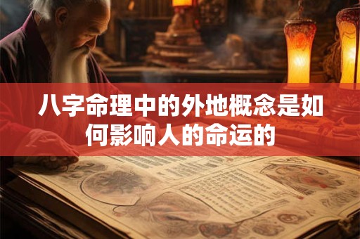 八字命理中的外地概念是如何影响人的命运的