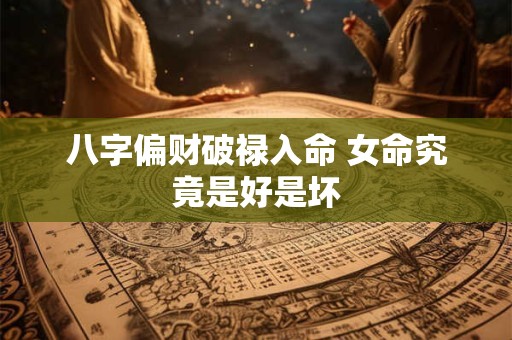 八字偏财破禄入命 女命究竟是好是坏