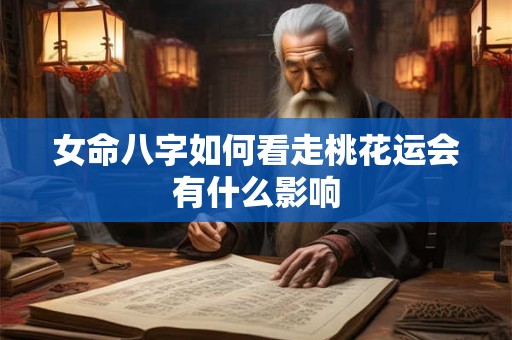 女命八字如何看走桃花运会有什么影响