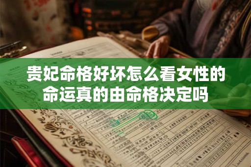 贵妃命格好坏怎么看女性的命运真的由命格决定吗