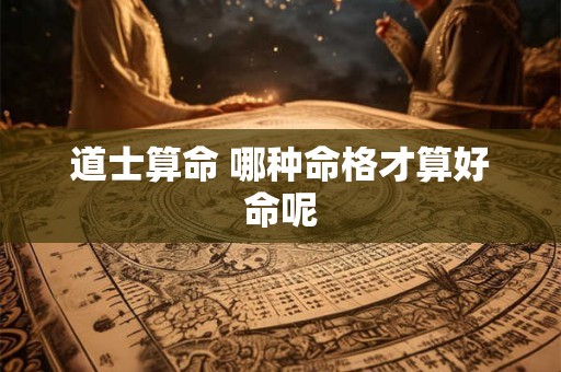 道士算命 哪种命格才算好命呢