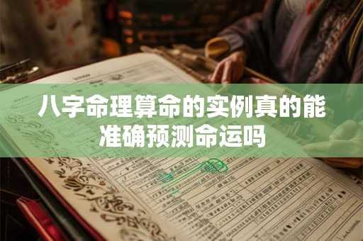 八字命理算命的实例真的能准确预测命运吗