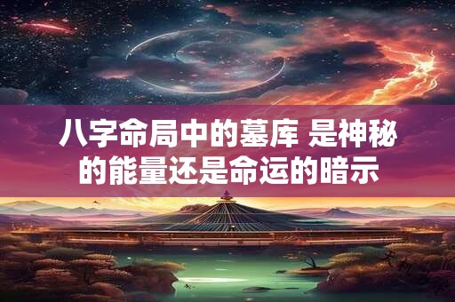 八字命局中的墓库 是神秘的能量还是命运的暗示