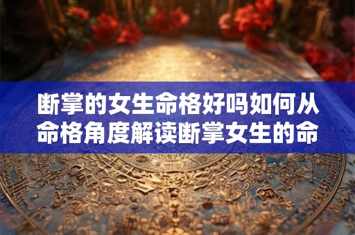 断掌的女生命格好吗如何从命格角度解读断掌女生的命运