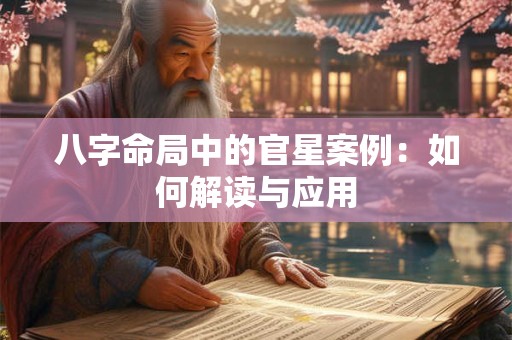 八字命局中的官星案例：如何解读与应用