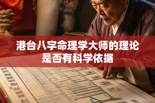 港台八字命理学大师的理论是否有科学依据