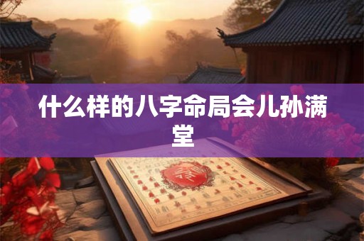 什么样的八字命局会儿孙满堂