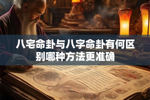 八宅命卦与八字命卦有何区别哪种方法更准确