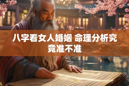 八字看女人婚姻 命理分析究竟准不准