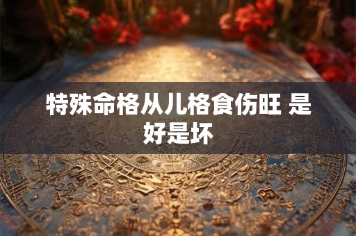 特殊命格从儿格食伤旺 是好是坏
