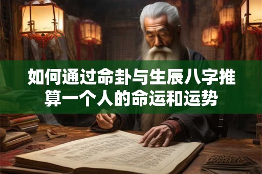 如何通过命卦与生辰八字推算一个人的命运和运势