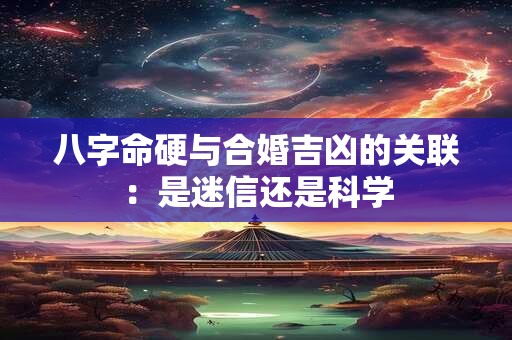 八字命硬与合婚吉凶的关联：是迷信还是科学