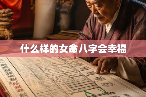 什么样的女命八字会幸福