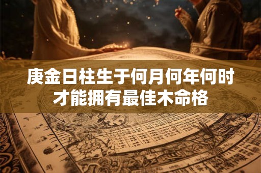 庚金日柱生于何月何年何时才能拥有最佳木命格