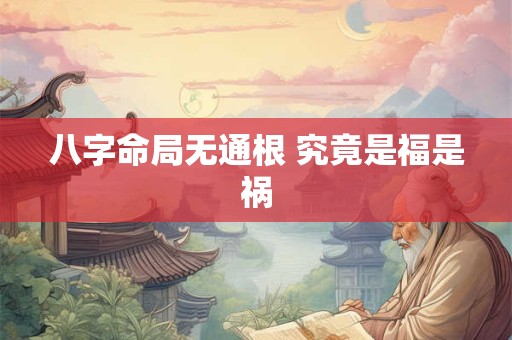 八字命局无通根 究竟是福是祸