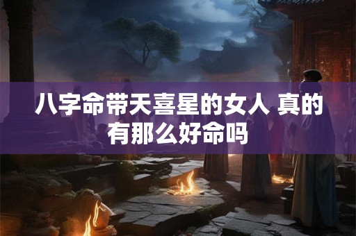 八字命带天喜星的女人 真的有那么好命吗