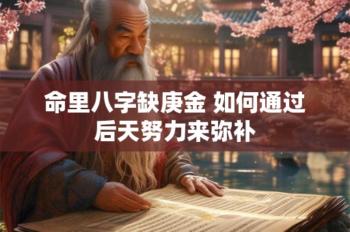命里八字缺庚金 如何通过后天努力来弥补