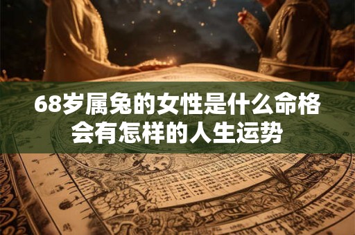 68岁属兔的女性是什么命格会有怎样的人生运势