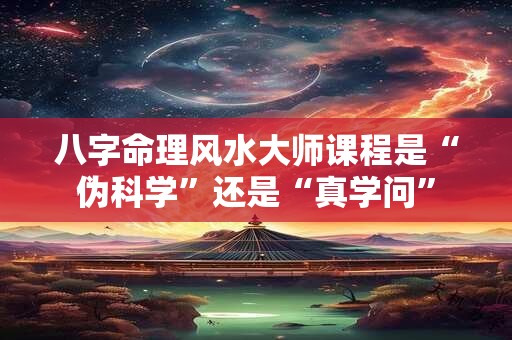 八字命理风水大师课程是“伪科学”还是“真学问”