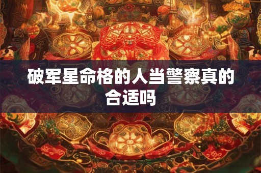 破军星命格的人当警察真的合适吗