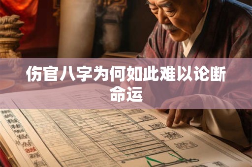 伤官八字为何如此难以论断命运