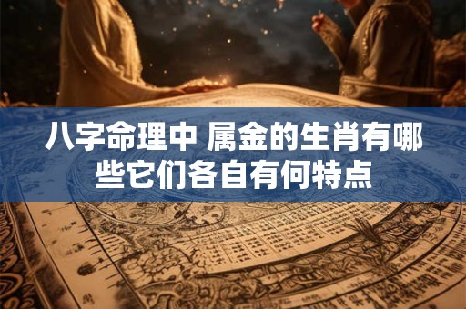 八字命理中 属金的生肖有哪些它们各自有何特点