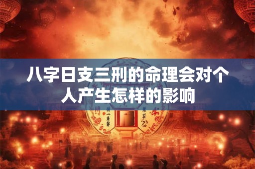 八字日支三刑的命理会对个人产生怎样的影响