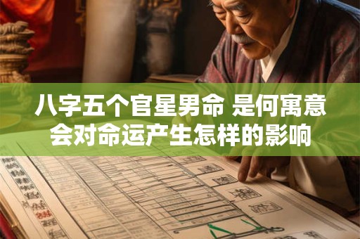 八字五个官星男命 是何寓意会对命运产生怎样的影响