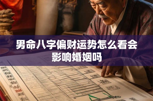 男命八字偏财运势怎么看会影响婚姻吗