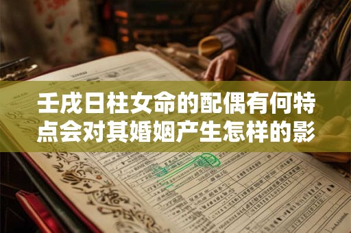壬戌日柱女命的配偶有何特点会对其婚姻产生怎样的影响