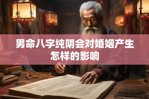男命八字纯阴会对婚姻产生怎样的影响