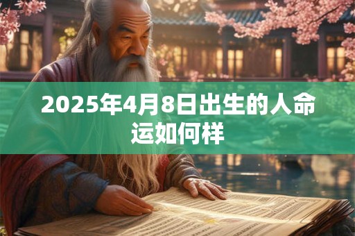 2025年4月8日出生的人命运如何样
