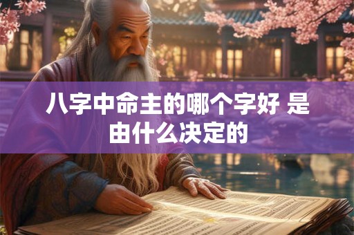 八字中命主的哪个字好 是由什么决定的