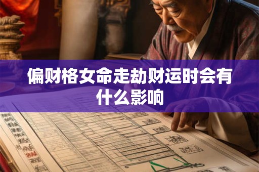 偏财格女命走劫财运时会有什么影响