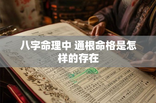八字命理中 通根命格是怎样的存在