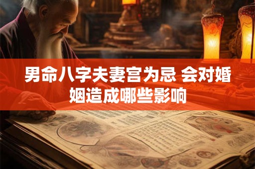 男命八字夫妻宫为忌 会对婚姻造成哪些影响