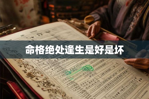 命格绝处逢生是好是坏
