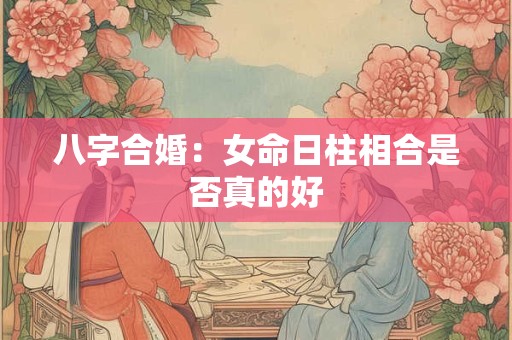 八字合婚：女命日柱相合是否真的好