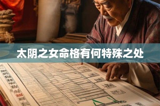 太阴之女命格有何特殊之处