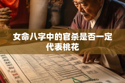 女命八字中的官杀是否一定代表桃花