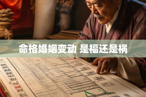 命格婚姻变动 是福还是祸