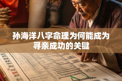 孙海洋八字命理为何能成为寻亲成功的关键