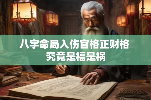 八字命局入伤官格正财格 究竟是福是祸