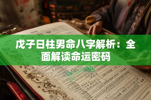 戊子日柱男命八字解析：全面解读命运密码