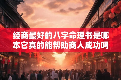 经商最好的八字命理书是哪本它真的能帮助商人成功吗