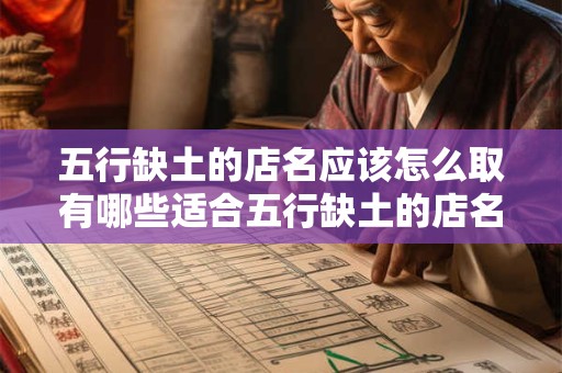 五行缺土的店名应该怎么取有哪些适合五行缺土的店名推荐