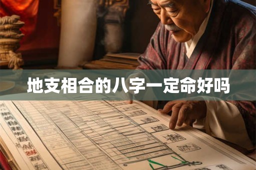 地支相合的八字一定命好吗