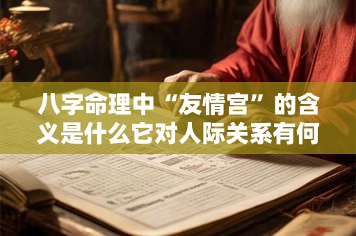 八字命理中“友情宫”的含义是什么它对人际关系有何影响