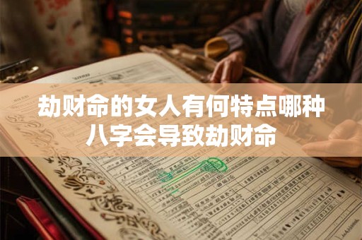劫财命的女人有何特点哪种八字会导致劫财命